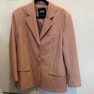 Zara Women's Blush Pink Blazer